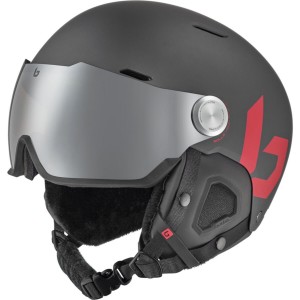 Ski Helmets Bollé MIGHT VISOR Titane Rouge | 07215-JFHQ